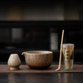 Handmade Japanese Matcha Set – 4-Piece Matcha Bowl and Whisk Set for Tea Ceremony