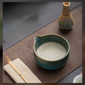 Handmade Japanese Matcha Set – 4-Piece Matcha Bowl and Whisk Set for Tea Ceremony