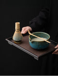 Handmade Japanese Matcha Set – 4-Piece Matcha Bowl and Whisk Set for Tea Ceremony