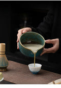 Handmade Japanese Matcha Set – 4-Piece Matcha Bowl and Whisk Set for Tea Ceremony