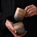 Handmade Japanese Yunomi Tea Cup – Elegant Stoneware Design for Tea, Coffee, and Sake – Unique Artisanal Finish