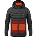 Heated Puffer Jacket with 9 Heating Zones, Quilted Design and Integrated Hood – Lightweight Warm Winter Coat