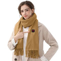 Heated Scarf with USB Power, Soft Fleece Fabric, Three Adjustable Temperature Settings, Unisex Neck Wrap