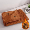 Heated Wearable Blanket with USB Power – Soft Plush Fleece, Quilted Design, Portable Throw for Ultimate Comfort