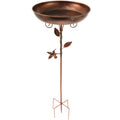 Iron Bird Bath with 30 cm Diameter Bowl – Durable Outdoor Feeding and Watering Bowl for Garden Decor