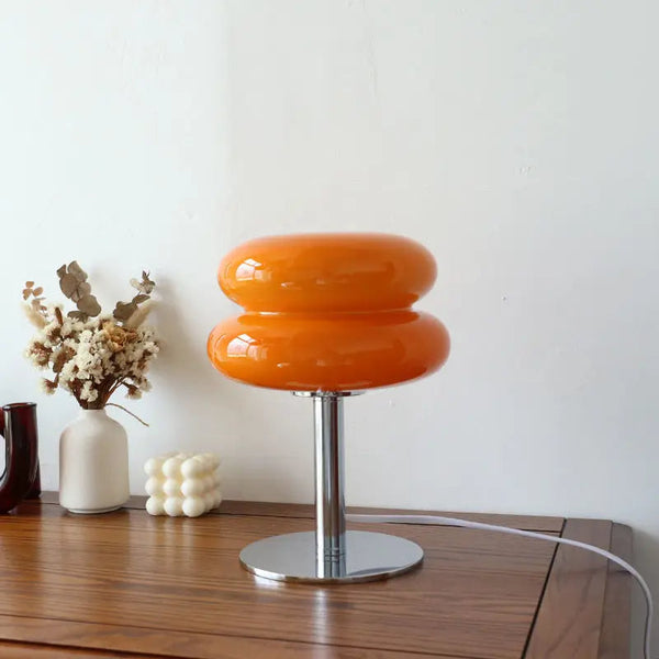Italian Bauhaus Table Lamp – Cordless Design with Adjustable Brightness for Living Room – Stylish Battery Operated Lamp