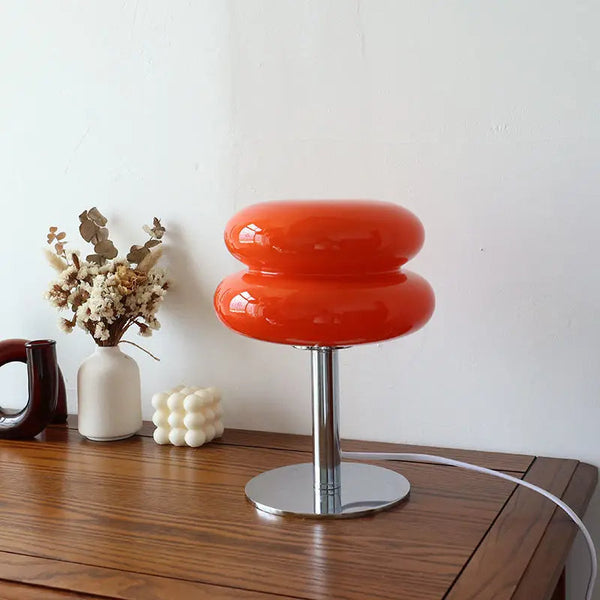 Italian Bauhaus Table Lamp – Cordless Design with Adjustable Brightness for Living Room – Stylish Battery Operated Lamp