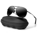 Jack | Polarized Aviator Sunglasses with UV400 Protection - Lightweight Metal Frame 0