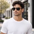 Jack | Polarized Aviator Sunglasses with UV400 Protection - Lightweight Metal Frame 1