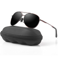 Jack | Polarized Aviator Sunglasses with UV400 Protection - Lightweight Metal Frame 6
