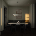 Japandi Silk Pendant Light – Handcrafted Boho Design with Adjustable Height for Kitchen Pendant Lighting and Hanging Lights