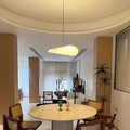 Japandi Silk Pendant Light – Handcrafted Boho Design with Adjustable Height for Kitchen Pendant Lighting and Hanging Lights