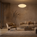 Japandi Silk Pendant Light – Soft Fabric Shade for Serene Kitchen Pendant Lighting and Hanging Lights