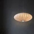 Japandi Silk Pendant Light – Soft Fabric Shade for Serene Kitchen Pendant Lighting and Hanging Lights