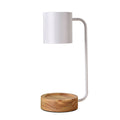 Japanese Minimalist Candle Warmer Lamp with Dimmable Light and Wooden Base for Even Wax Melting