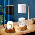Japanese Minimalist Candle Warmer Lamp with Dimmable Light and Wooden Base for Even Wax Melting