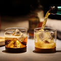 Japanese Minimalist Whiskey Glass with Wooden Base – EDO Craftsmanship, Heat-Resistant, 51ml to 100ml Capacity
