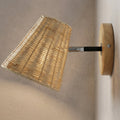 Japanese Rattan Wall Lamp – Wabi-Sabi Natural Texture, Nordic Boho Wall Sconce