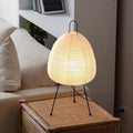 Japanese Rice Paper LED Table Lamp – Elegant Nightstand and Desk Lamp for Bedroom Decor, Energy-Efficient Lighting