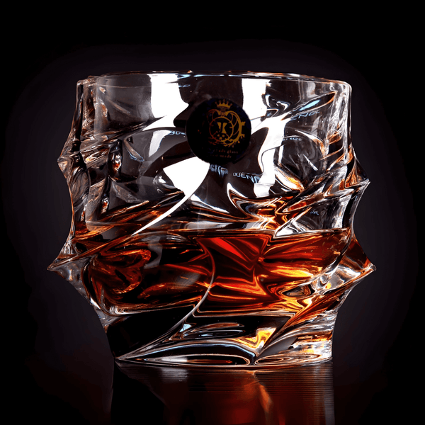 Japanese Tornado Design Whiskey Glass Set - Heat-Resistant 300ml Capacity, Unique Vortex Shape for Bourbon and Whiskey Enjoyment