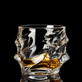Japanese Tornado Design Whiskey Glass Set - Heat-Resistant 300ml Capacity, Unique Vortex Shape for Bourbon and Whiskey Enjoyment