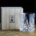 Japanese Whiskey Glass with Cherry Blossom Design – Handmade EDO Craftsmanship, Heat-Resistant Glass, 320 ml Capacity