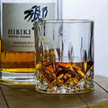 Japanese Whiskey Glass with Cherry Blossom Design – Handmade EDO Craftsmanship, Heat-Resistant Glass, 320 ml Capacity