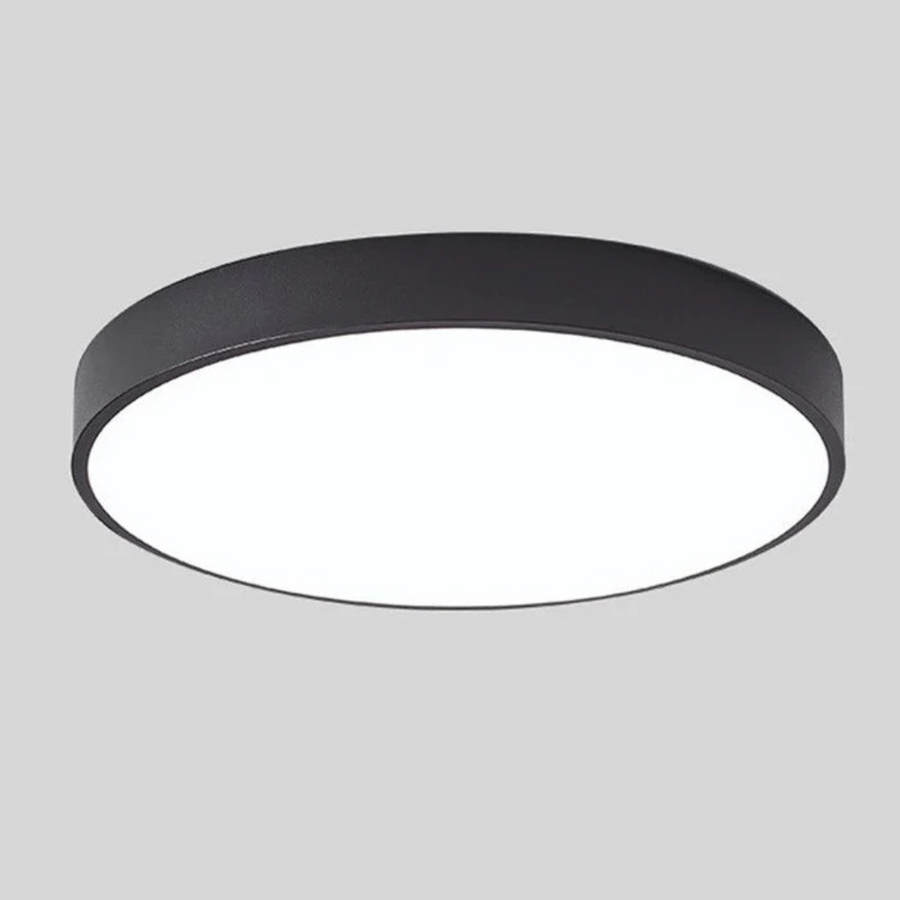 Scandinavian LED Ceiling Lamp – Wood & Acrylic Flush Mount, Dimmable, Nordic Minimalist