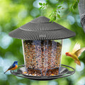 Large Capacity Outdoor Bird Feeder with Twist-Lock Cover – Holds 2.6 Pounds of Seeds for Garden and Backyard Use