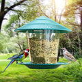 Large Capacity Outdoor Bird Feeder with Twist-Lock Cover – Holds 2.6 Pounds of Seeds for Garden and Backyard Use