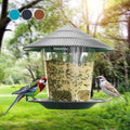 Large Capacity Outdoor Bird Feeder with Twist-Lock Cover – Holds 2.6 Pounds of Seeds for Garden and Backyard Use