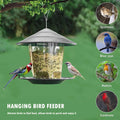 Large Capacity Outdoor Bird Feeder with Twist-Lock Cover – Holds 2.6 Pounds of Seeds for Garden and Backyard Use