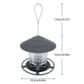 Large Capacity Outdoor Bird Feeder with Twist-Lock Cover – Holds 2.6 Pounds of Seeds for Garden and Backyard Use