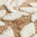Leaf Pattern Non-Slip Bath Mat – Ultra-Soft Microfiber Bathroom Rug with Plush Thickness and Machine Washable Design