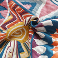 Lightweight Sunburst Cotton Throw Blanket – Breathable All-Season Blanket for Home and Travel