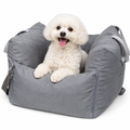 Luxury Waterproof Dog Car Seat with Adjustable Leashes | Cozy Pet Car Seat for Safe Travel 1