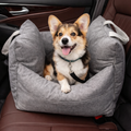 Luxury Waterproof Dog Car Seat with Adjustable Leashes | Cozy Pet Car Seat for Safe Travel 3