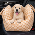 Luxury Waterproof Dog Car Seat with Adjustable Leashes | Cozy Pet Car Seat for Safe Travel 9
