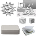 Magnetic Building Tiles | Creative Construction Set with 48 Rods & 35 Balls | Stress Relief for All Ages
