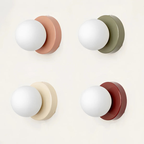 Minimalist Scandinavian Wall Lamp – Nordic Glass Shade Sconce, LED Indoor Wall Light