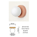 Minimalist Scandinavian Wall Lamp – Nordic Glass Shade Sconce, LED Indoor Wall Light