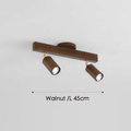 Minimalist Wooden Ceiling Lamp – Nordic Modular LED, Solid Wood, Warm or Cool White