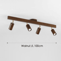 Minimalist Wooden Ceiling Lamp – Nordic Modular LED, Solid Wood, Warm or Cool White