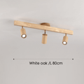 Minimalist Wooden Ceiling Lamp – Nordic Modular LED, Solid Wood, Warm or Cool White