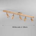 Minimalist Wooden Ceiling Lamp – Nordic Modular LED, Solid Wood, Warm or Cool White