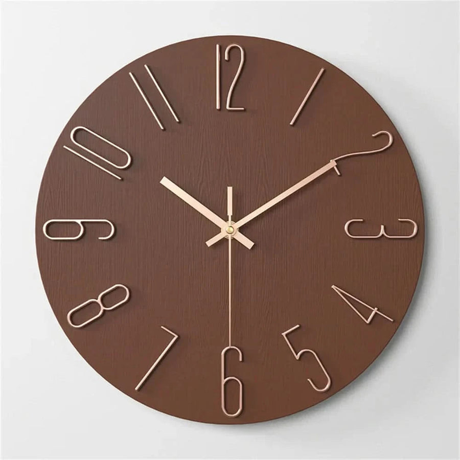 Minimalist | Modern Wall Clock - Frameless 3D Design With Silent Quartz Movement 0