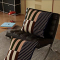 Mod Blocks Striped Cushion Cover 18x18 Inches Microfiber Blend with Double-Sided Print and Concealed Zipper