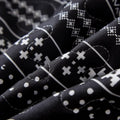 Modern Boho Bedding Set - Microfiber Duvet Cover and Pillowcases with Monochrome Geometric Pattern for Stylish Bedrooms