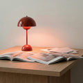 Modern Dome Table Lamp – Sculpted Gloss Finish, Statement Bedside & Living Room Light