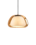 Modern Glass Pendant Light with Adjustable Height for Kitchen Island – Elegant Dome Shade, Ideal for Home and Commercial Use
